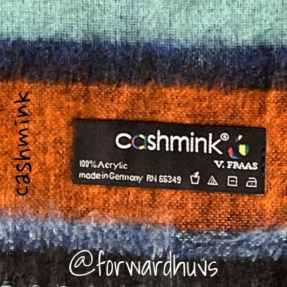 V. Fraas Cashmink Multi-Colored Scarf | Made in Germany - Picture 8 of 10